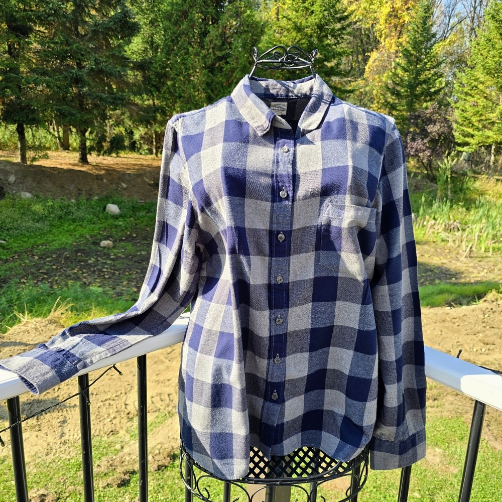 J Crew 100% Cotton plaid flannel shirt, XL